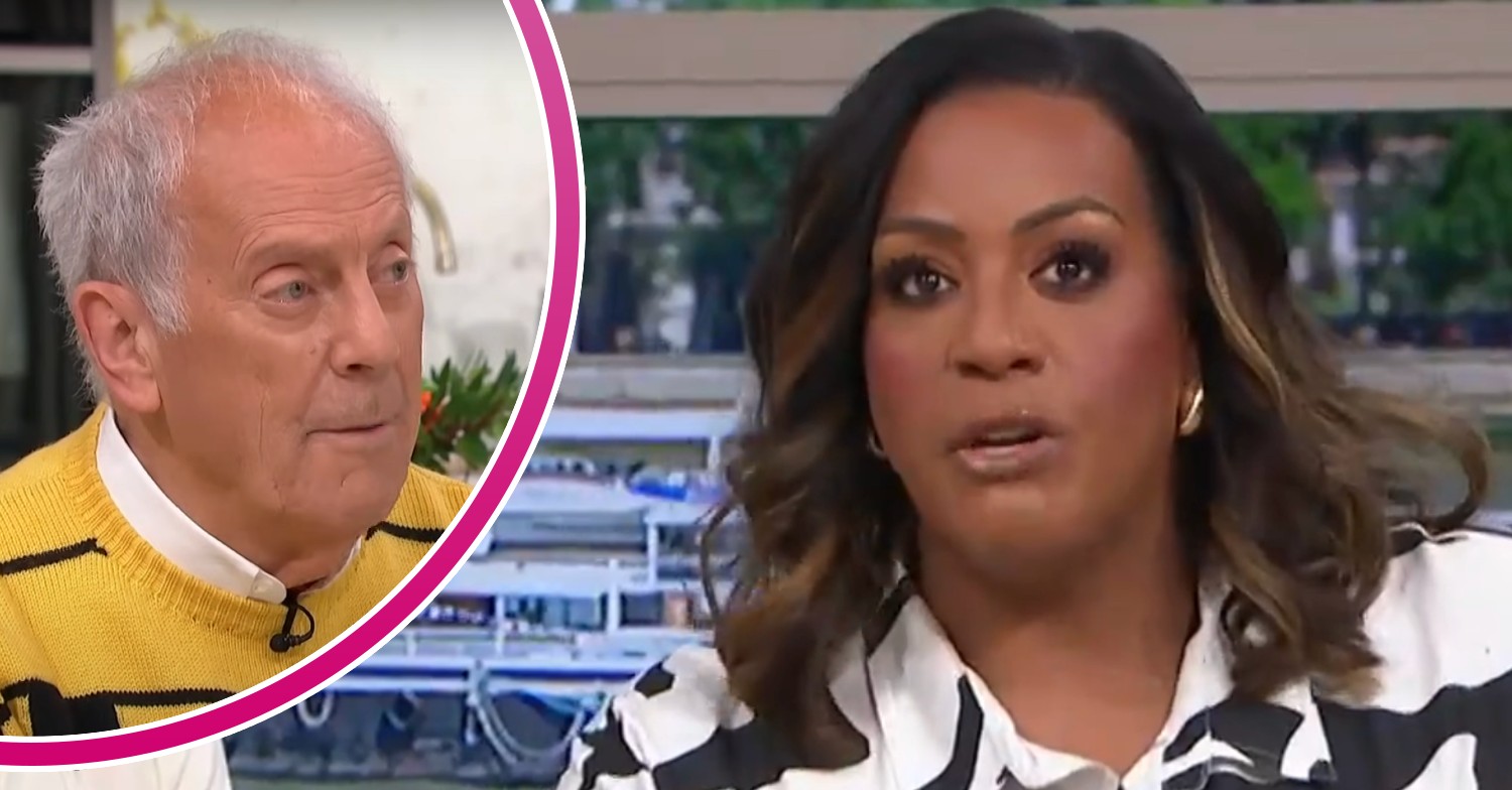 Gyles Brandreth on This Morning / Alison hammond speaking to camera