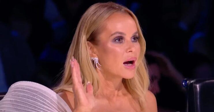 Amanda Holden open-mouthed on BGT