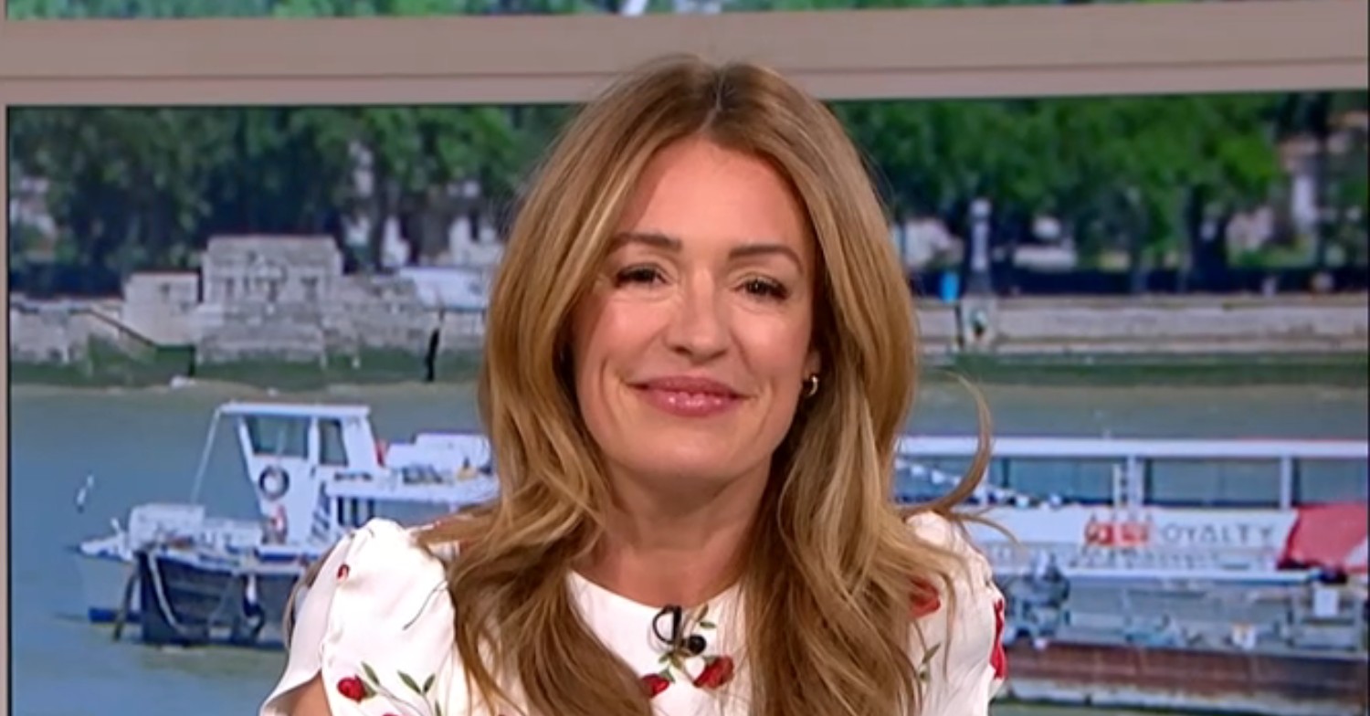 Cat Deeley smiling on This Morning