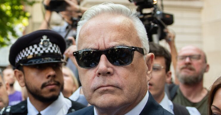 Huw Edwards at court