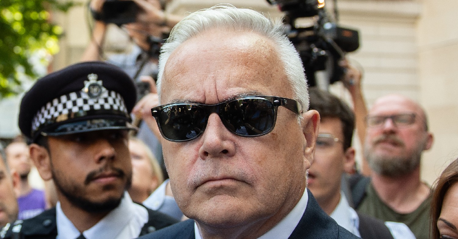 Huw Edwards at court