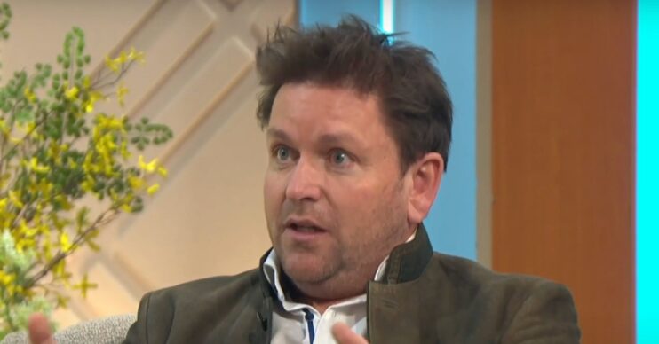 James Martin speaking on Lorraine
