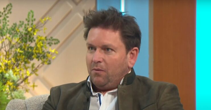 James Martin speaking on Lorraine