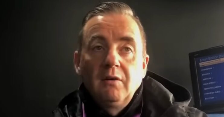 John Hunt looking sad in an interview