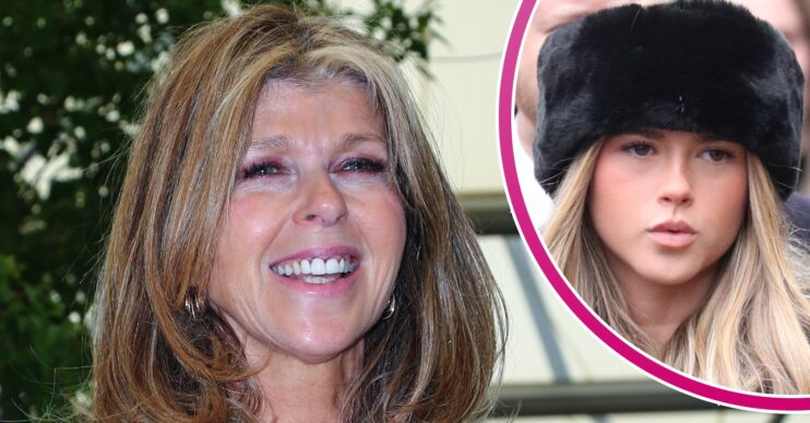 Kate Garraway smiling beside a glum Darcey Draper
