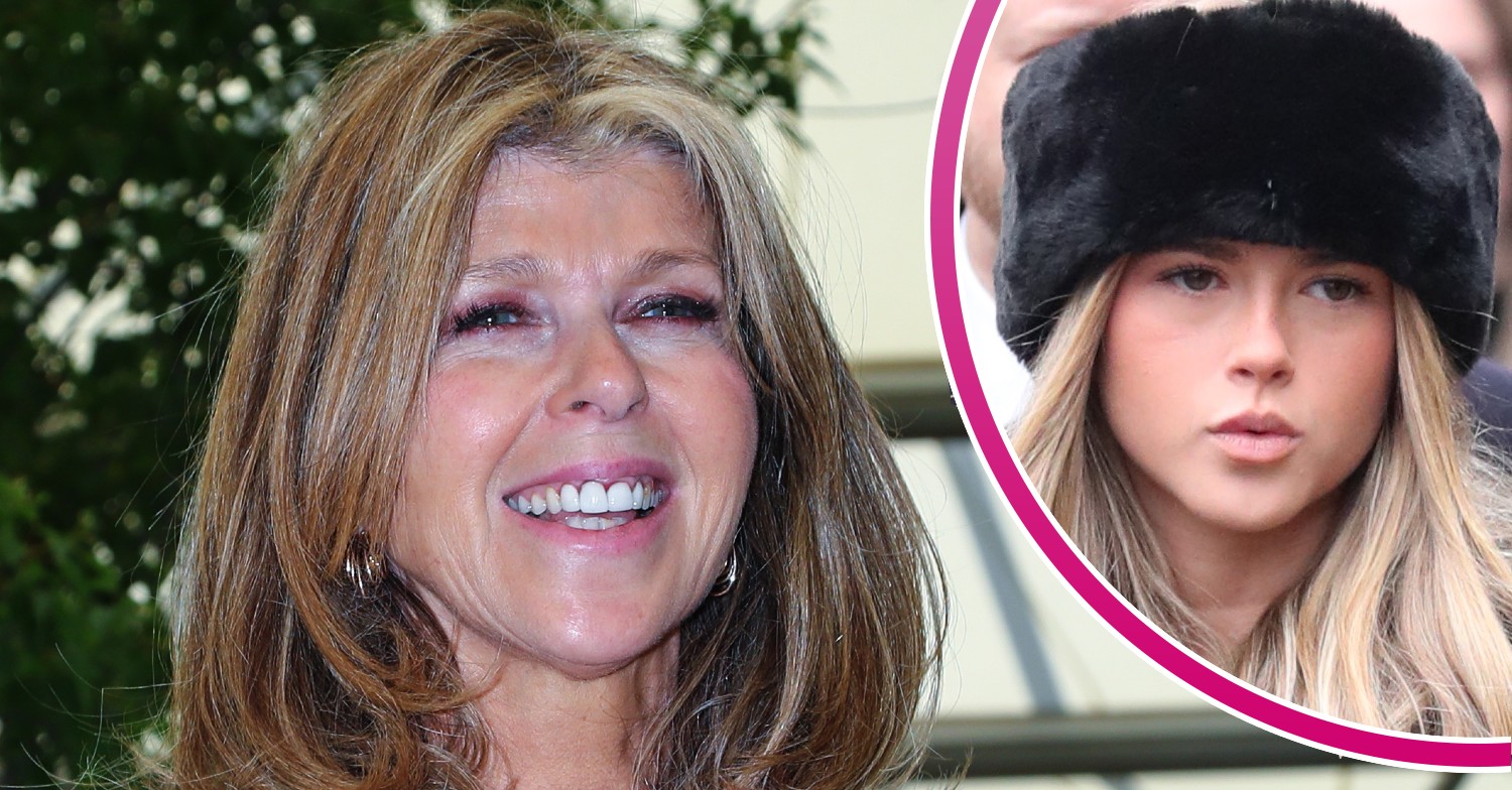 Kate Garraway smiling beside a glum Darcey Draper