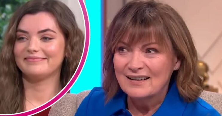 Lorraine Kelly daughter smiling beside a shocked Lorraine