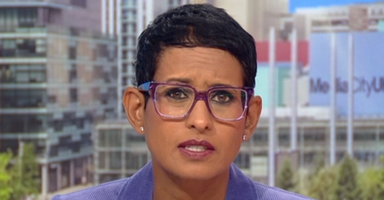 Naga Munchetty frowning on BBC Breakfast