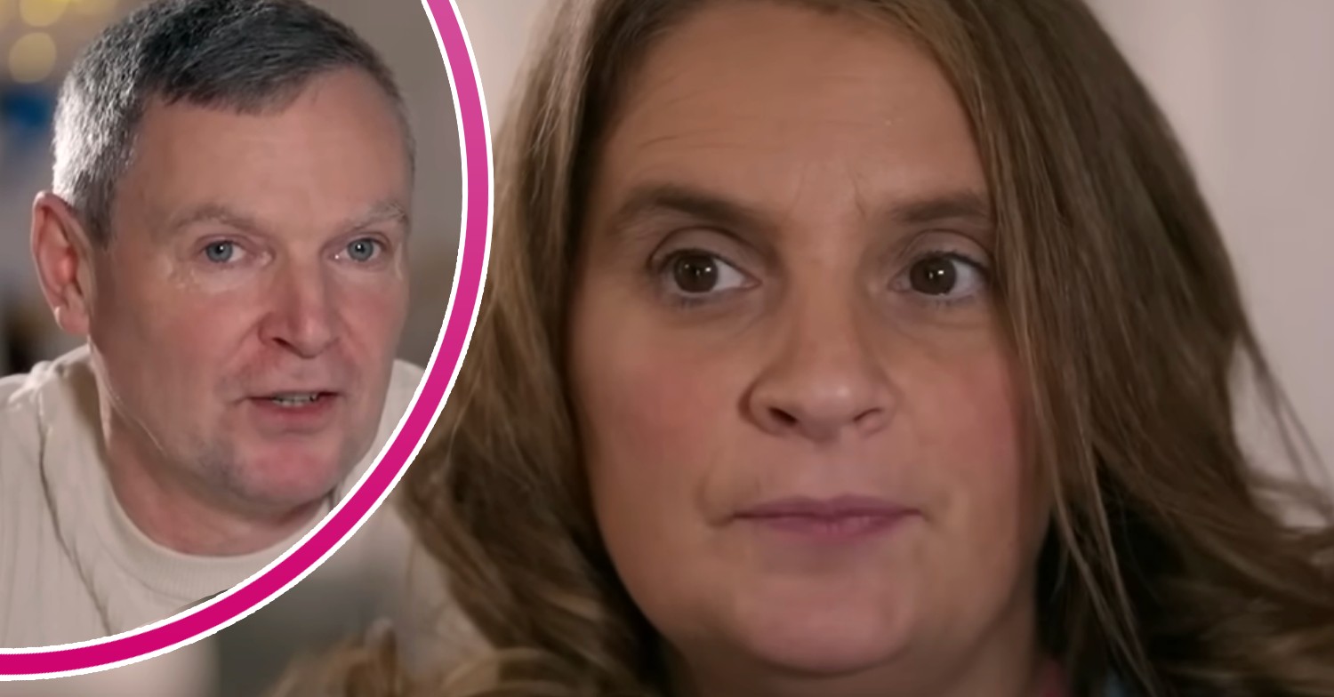Noel Radford talking beside a frowning Sue Radford on 22 Kids and Counting