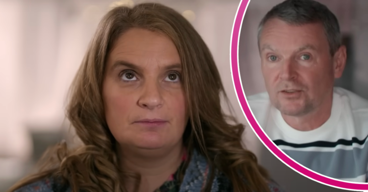 Sue Radford frowning beside a frowning Noel Radford on 22 Kids and Counting