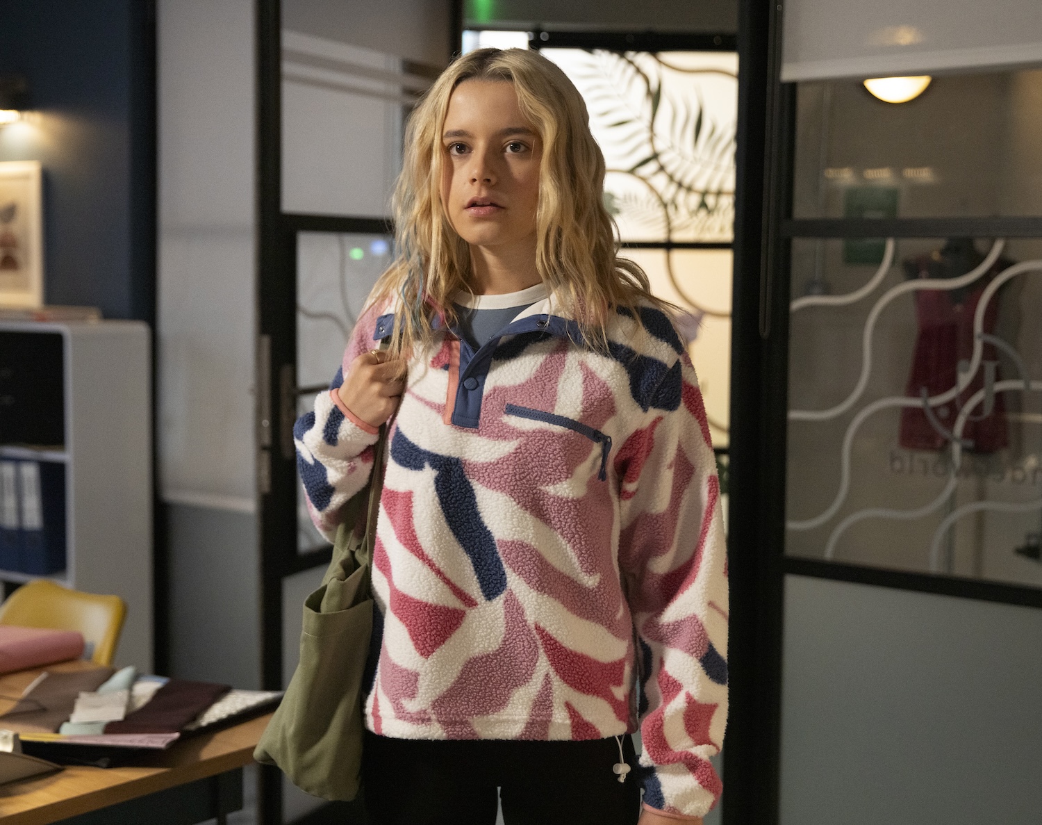 Betsy looks serious in Coronation Street