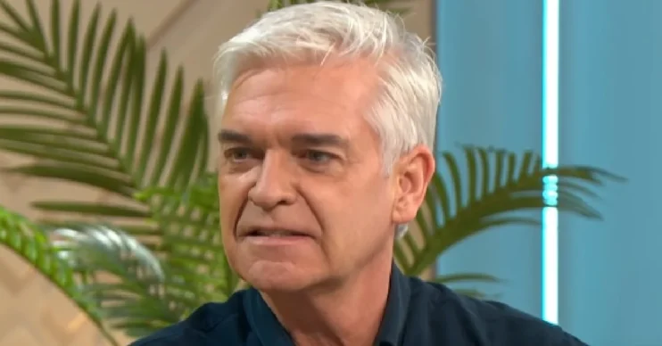 Phillip Schofield with shocked expression on Lorraine
