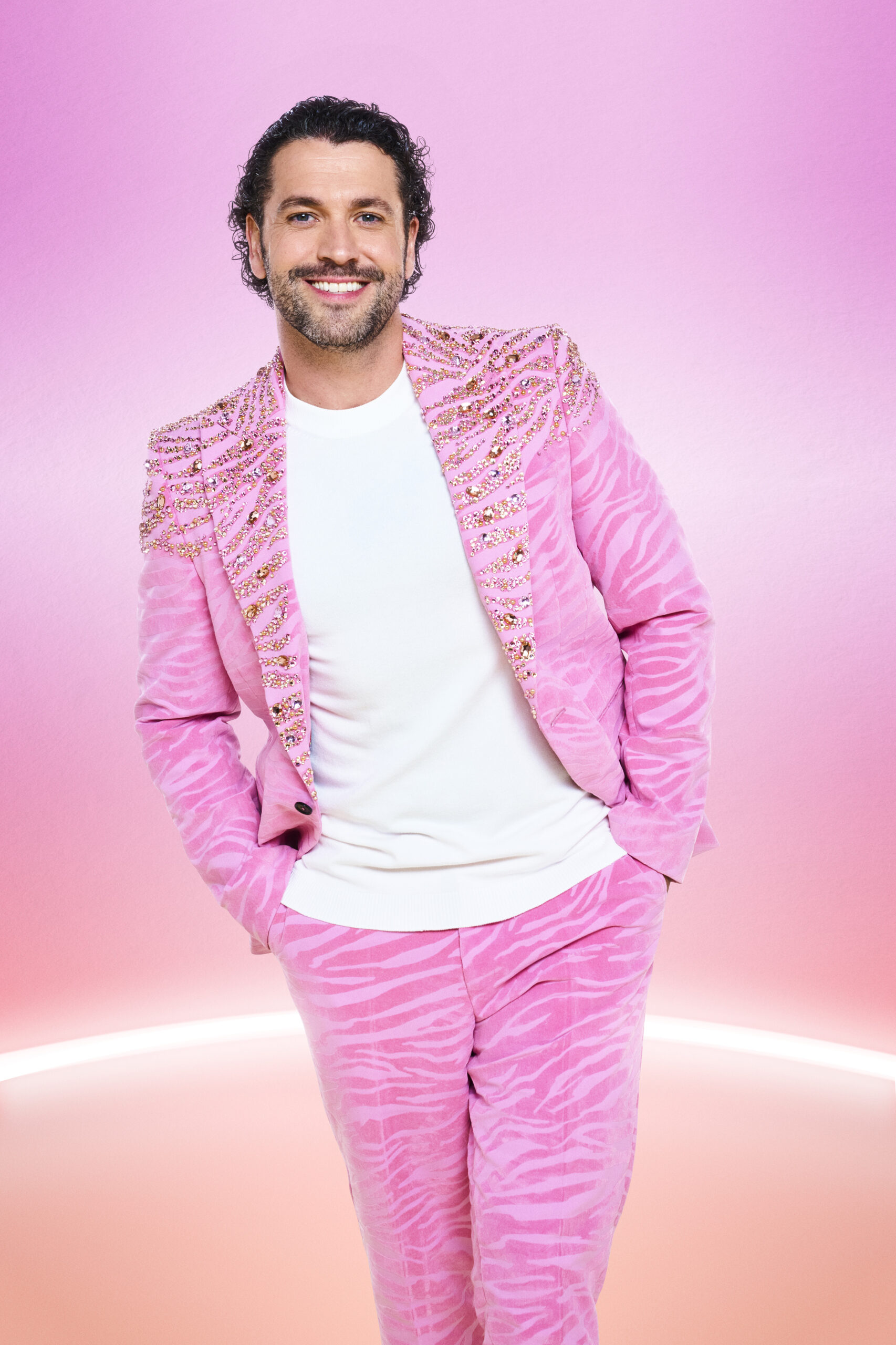 Shayne Ward in his Strictly official pic in a pink suit