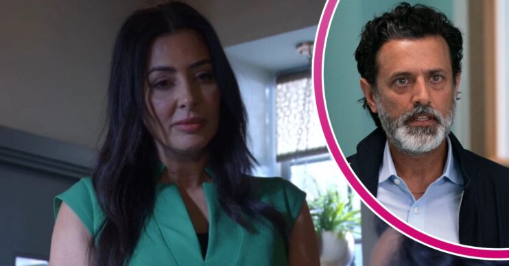 EastEnders' Ayesha, and in a bubble is Nish
