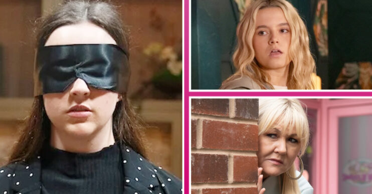 Coronation Street's Amy is blindfolded, Betsy, Beth