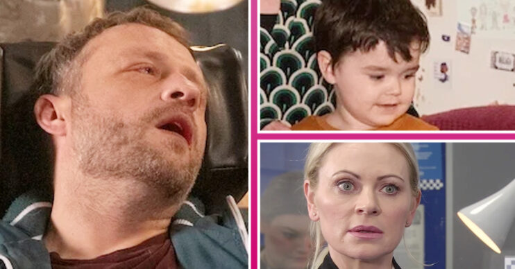 Coronation Street's Paul, Dorin and Lisa Swain