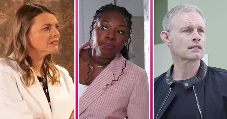 Coronation Street's Tracy, Dee-Dee and Nick