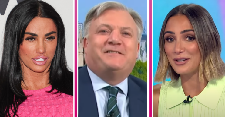 Celebs Katie Price, Ed Balls and Frankie Bridge in ED composite