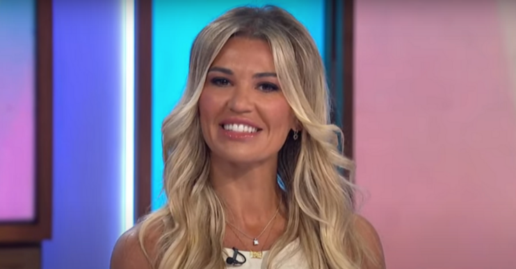 Christine McGuinness smiling wide on Loose Women