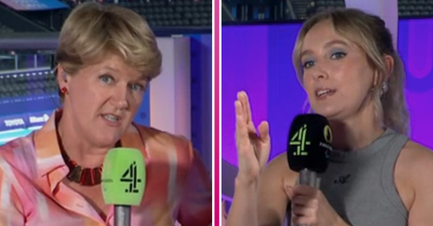 Clare Balding and Rose Ayling-Ellis presenting the Paralympics
