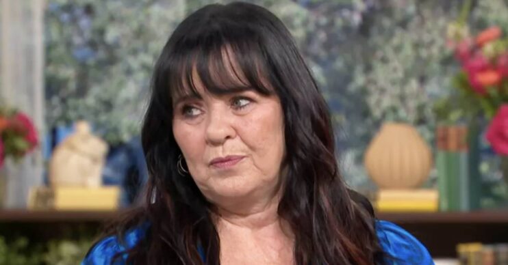 Coleen Nolan looks concerned on This Morning today