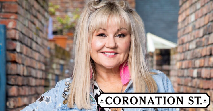 Coronation Street's Beth, the Corrie logo