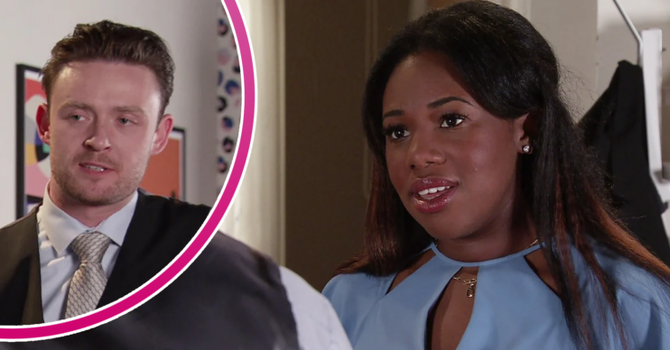 Joel Deering and Dee-Dee Bailey in Coronation Street