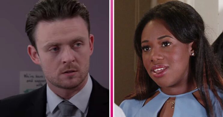 Composite image of Dee-Dee and Joel on Coronation Street (Credit: ITV/Composite: ED!)