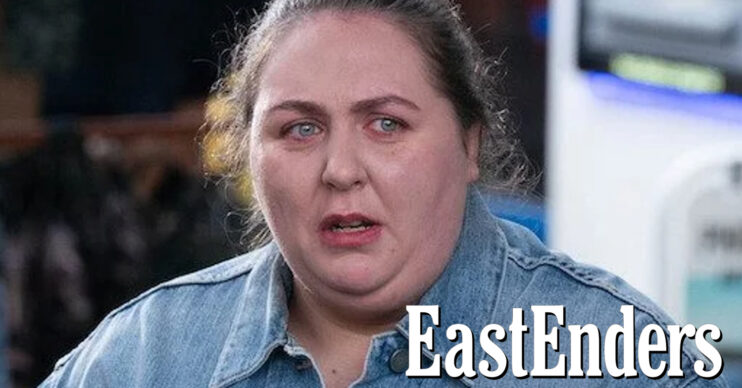 EastEnders' Bernadette, the EastEnders logo