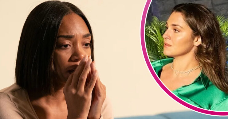 EastEnders' Chelsea, and in a bubble is Penny