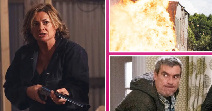 Emmerdale's Moira, a barn fire, Cain