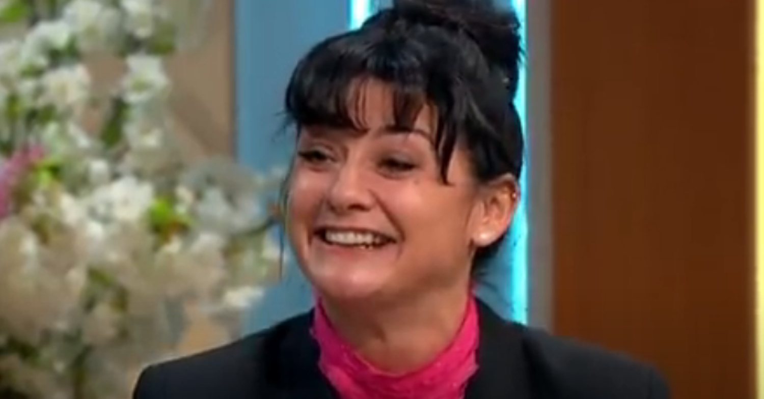 Emmerdale's Natalie J Robb is smiling