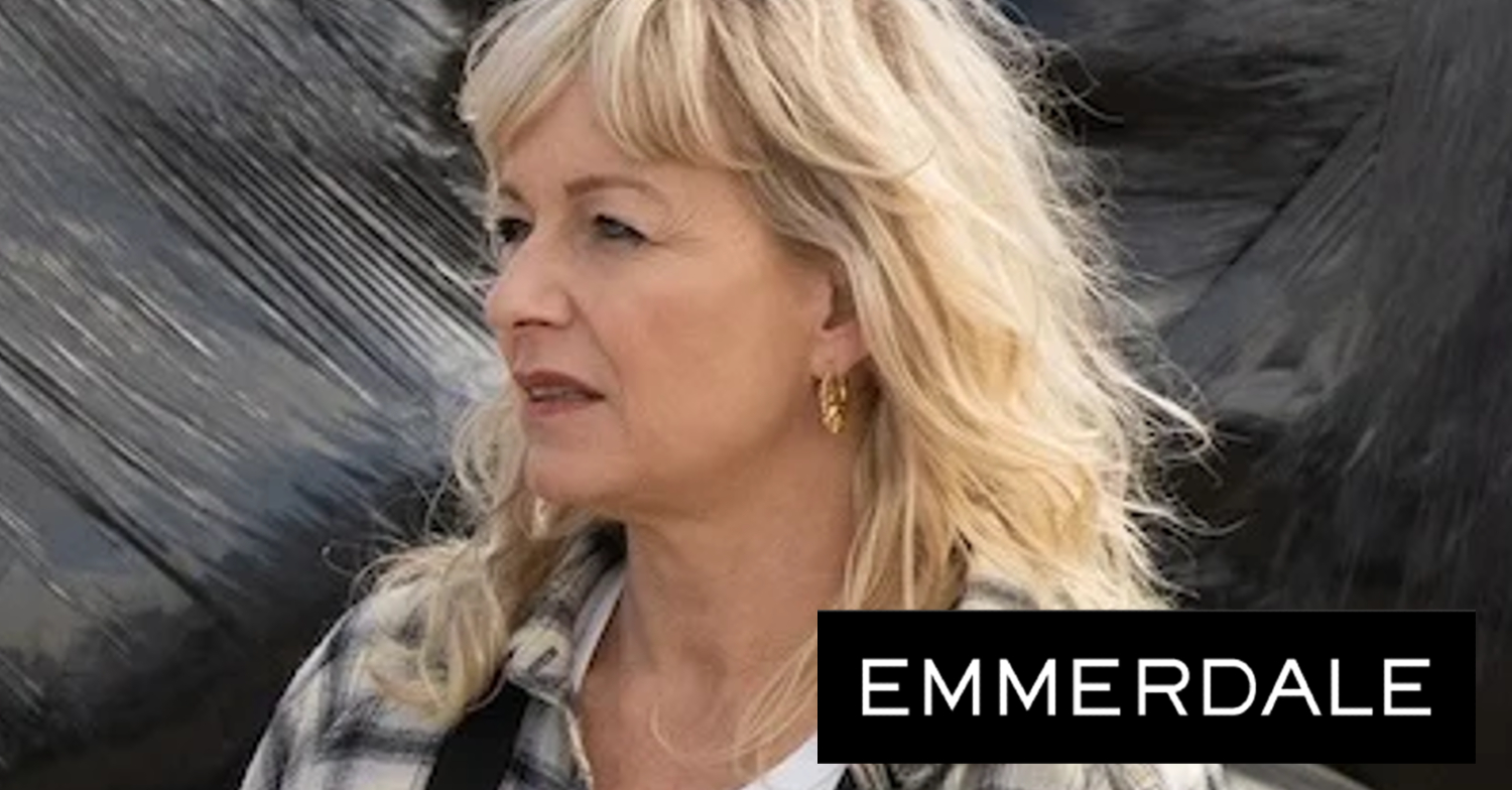 Emmerdale's Rose, the Emmerdale logo
