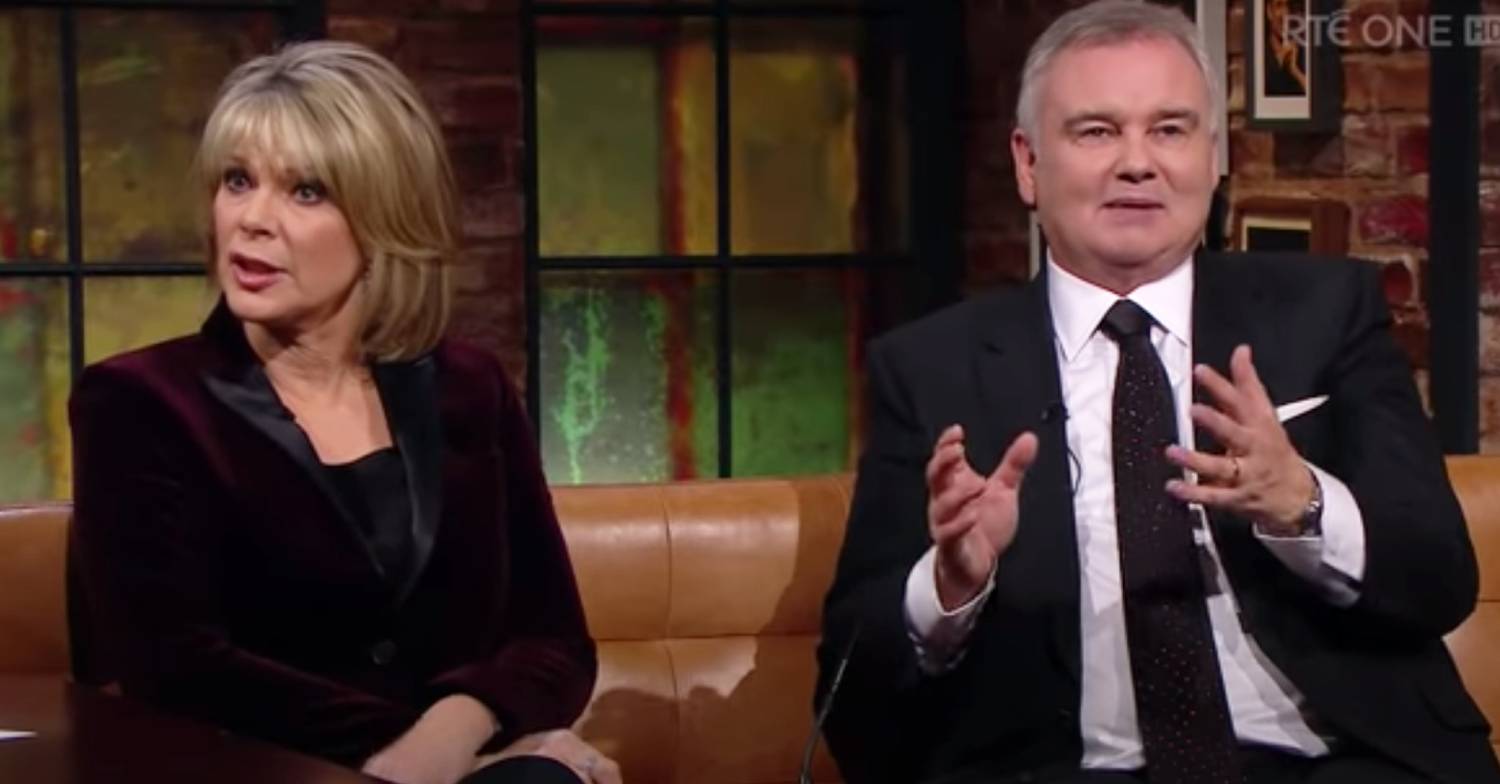 Eamonn Holmes and Ruth Langsford sit together