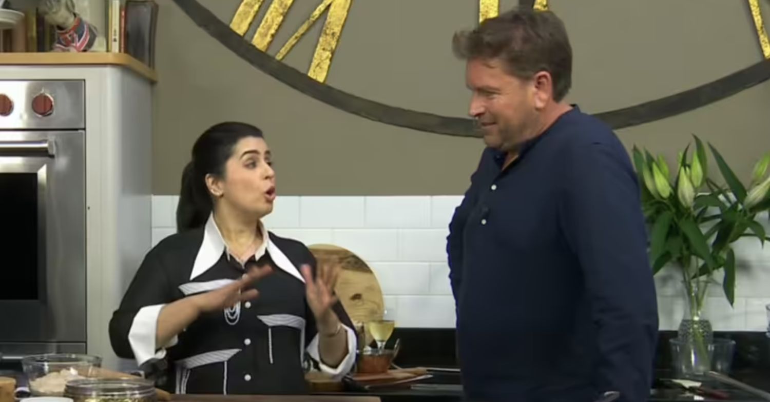 James Martin being told off by Dipna Anand