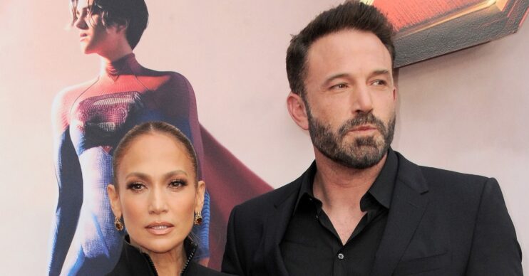 Jennifer Lopez and Ben Affleck at movie premiere