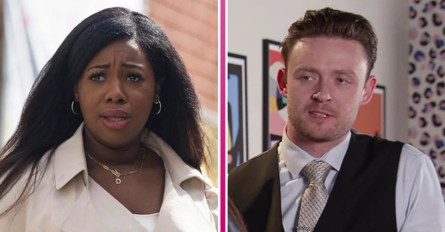 Composite image of Joel and Dee-Dee on Corrie (Credit: ITV/Composite: ED!)