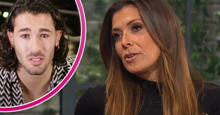 Kym Marsh and Graziano Di Prima looking serious