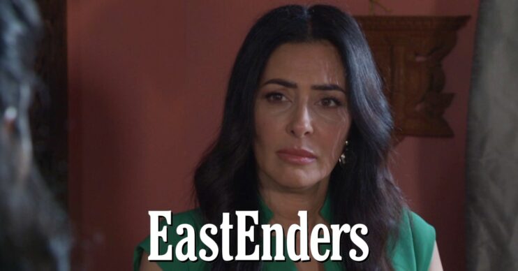 Laiila Rouass on EastEnders (Credit: BBC/Composite: ED!)