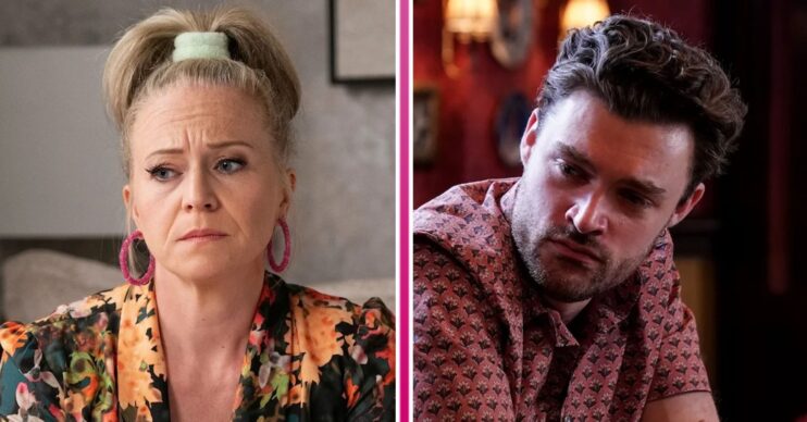 Composite image of Linda and Johnny on EastEnders (Credit: BBC/Composite: ED!)