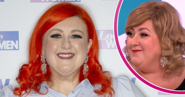 Michelle McManus smiling at Loose Women and on the show years prior