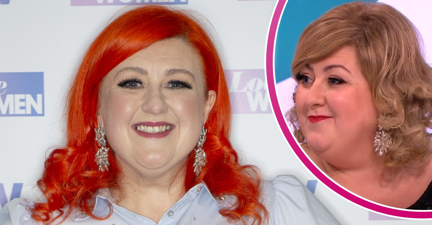 Michelle McManus smiling at Loose Women and on the show years prior
