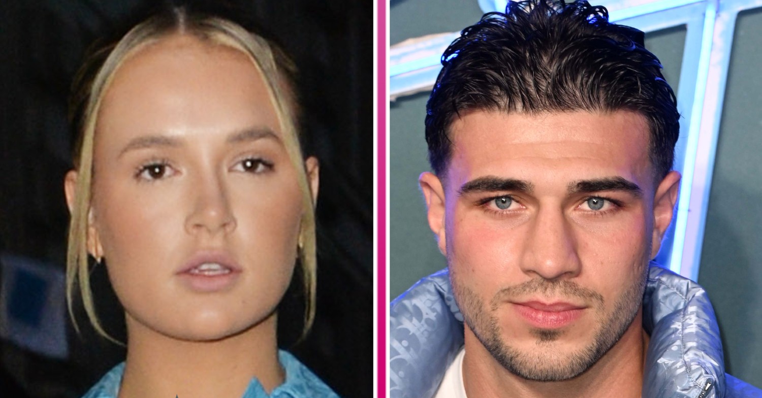 Molly-Mae Hague and Tommy Fury looking straight faced
