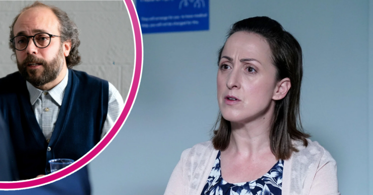 EastEnders' Sonia, and in a bubble is Reiss