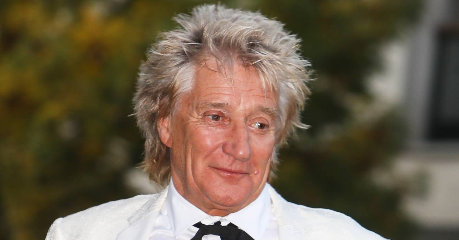 Rod Stewart smiles