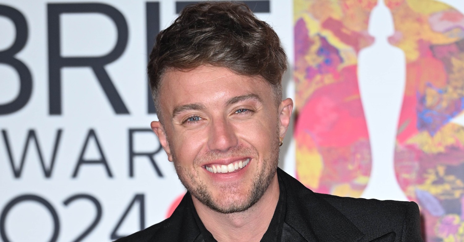 Roman Kemp smiling at the BRIT Awards