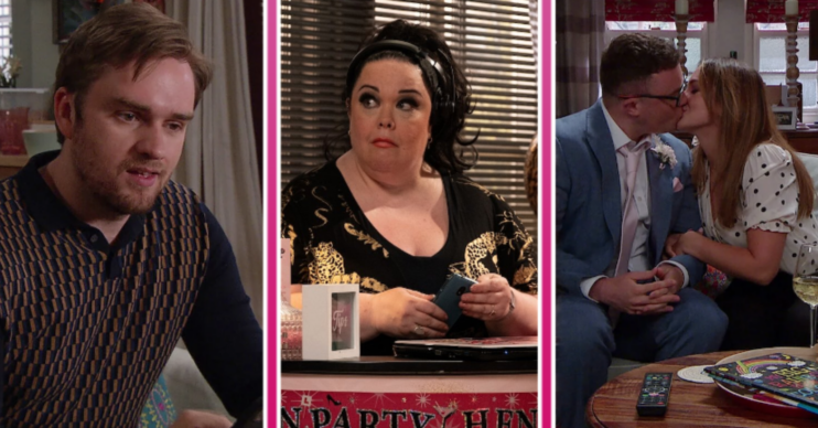 Emmerdale comp image: Tom, Mandy, Vinny and Gabby (Credit: ITV/Comp ED!)
