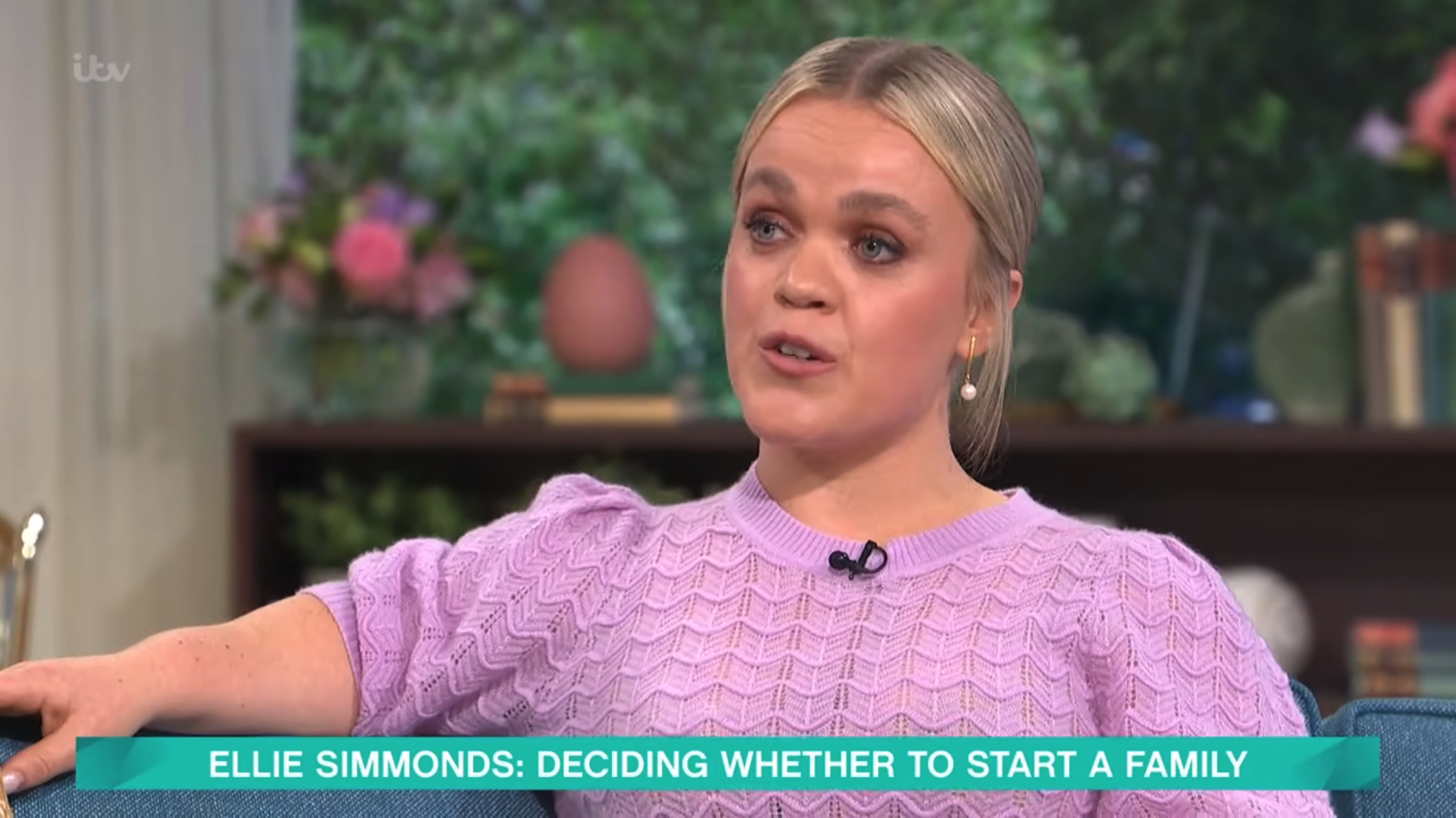 Ellie Simmonds speaking on This Morning