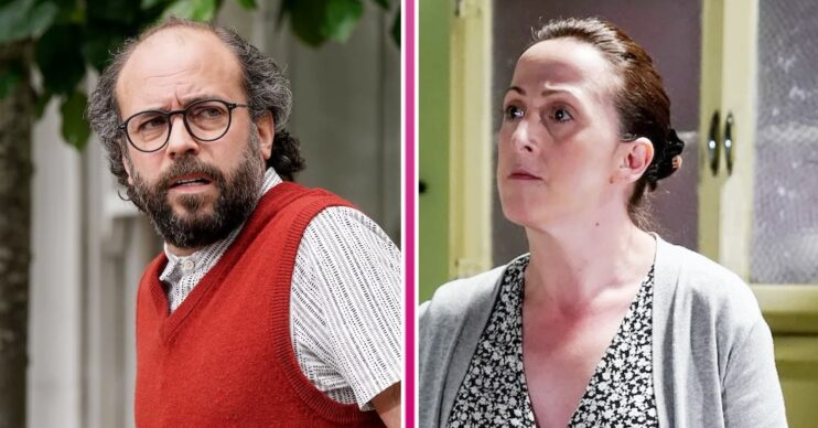 Composite image of Sonia and Reiss on EastEnders (Credit: BBC/Composite: ED!)