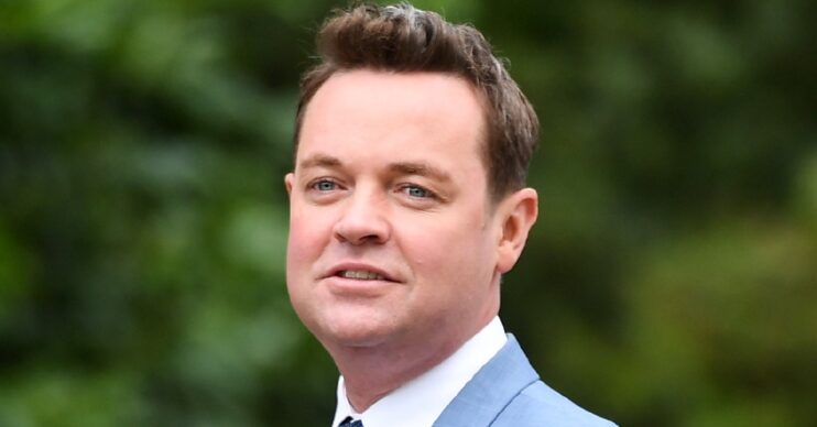 Stephen Mulhern wearing a blue suit